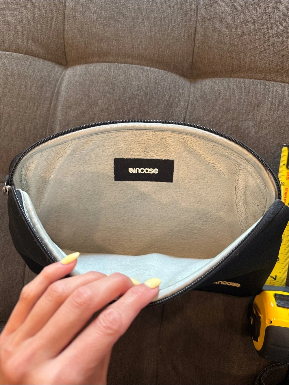 Incase Black Laptop Sleeve with soft interior 12 x 7.5 in